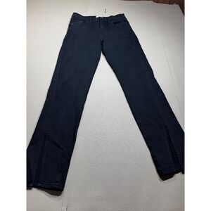 Pistola Womens High Rise Skinny Jeans Black Split Hem Size 28